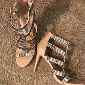 steve madden sparkly nude heels
